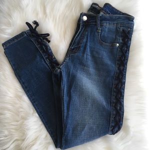 Fashion Nova Maverick Side Stitch Jeans